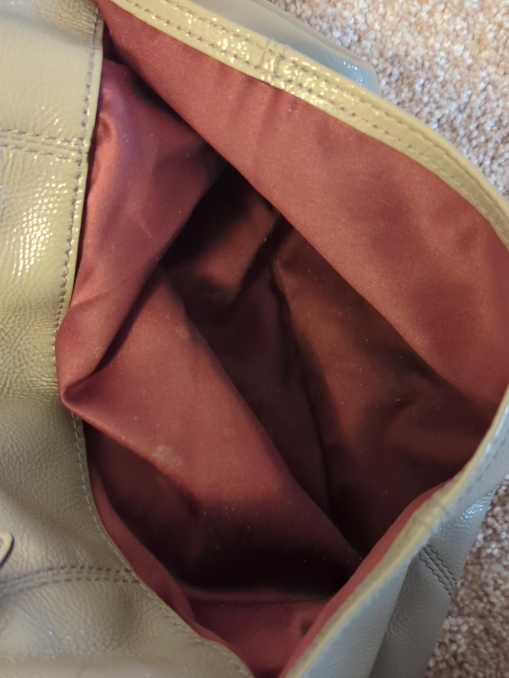 Coach Tote Bag in Silver Patent Leather - Picture 8 of 10